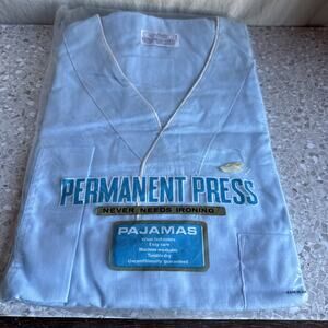 Permanent Press Men's 2-Piece Pajama Set Light Blue Size B Medium New!!!